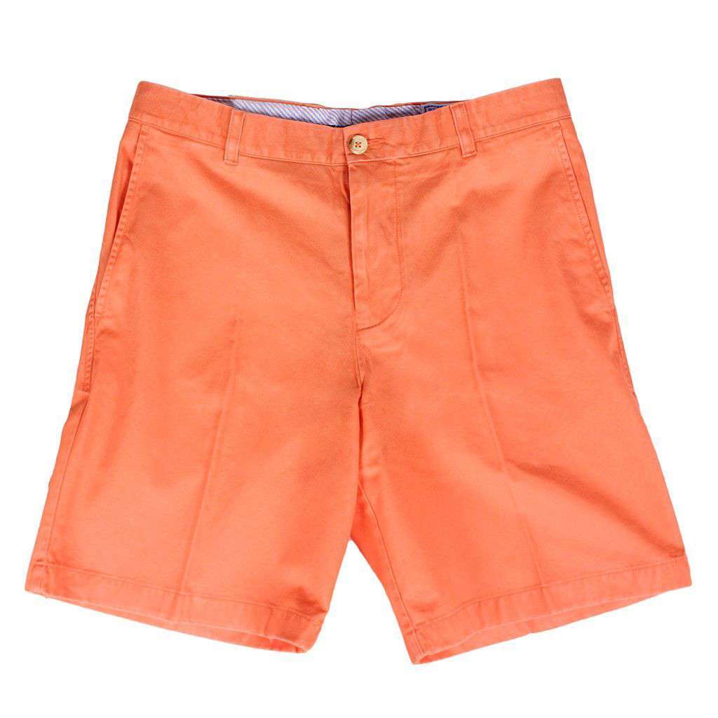 The 9" Skipjack Short in Fusion Coral by Southern Tide - Country Club Prep