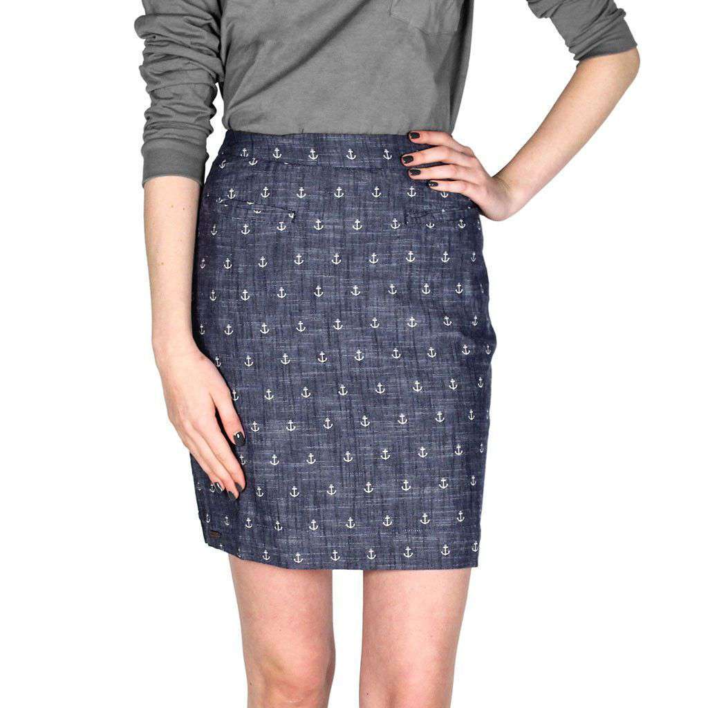 Abito Hatley Donna Blu Navy Con Ancora - Vestito Corto Manica 3/4 Taglia M - Foto 3