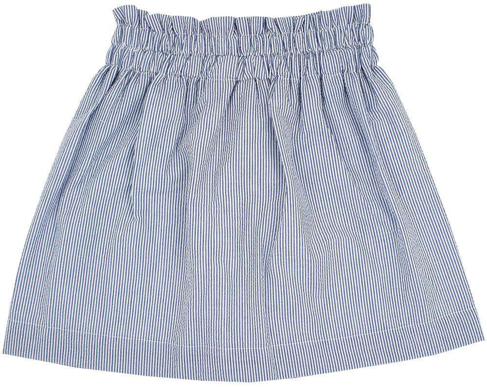 Kyle Skirt in Campus Prep Blue Seersucker by Just Madras - Country Club Prep