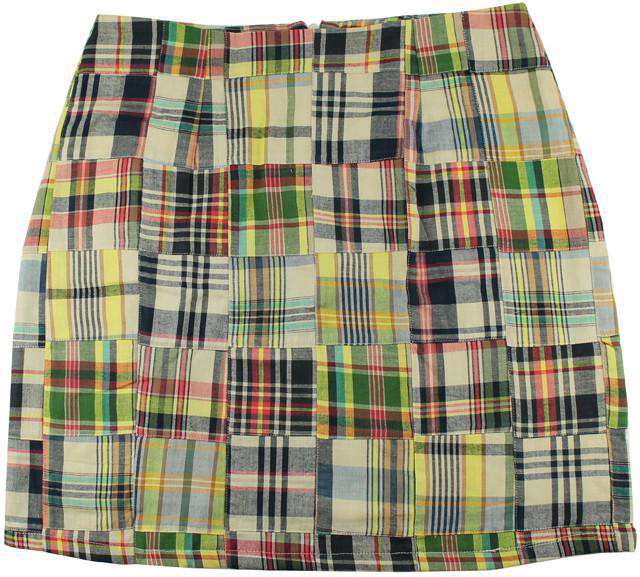 Lucy Skirt in Great Island Madras by Just Madras - Country Club Prep