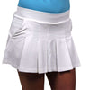 Pleated Court Skirt in White by Boast - Country Club Prep