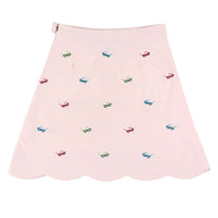 Scallop Skirt in Pink Oxford w/ Sunglasses by Castaway Clothing - Country Club Prep