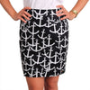 Scattered Anchors Sateen Skirt in Navy by Hatley - Country Club Prep