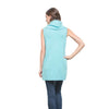 Sleeveless Cashmere Cowl Top in Sea Blue by Tyler Boe - Country Club Prep