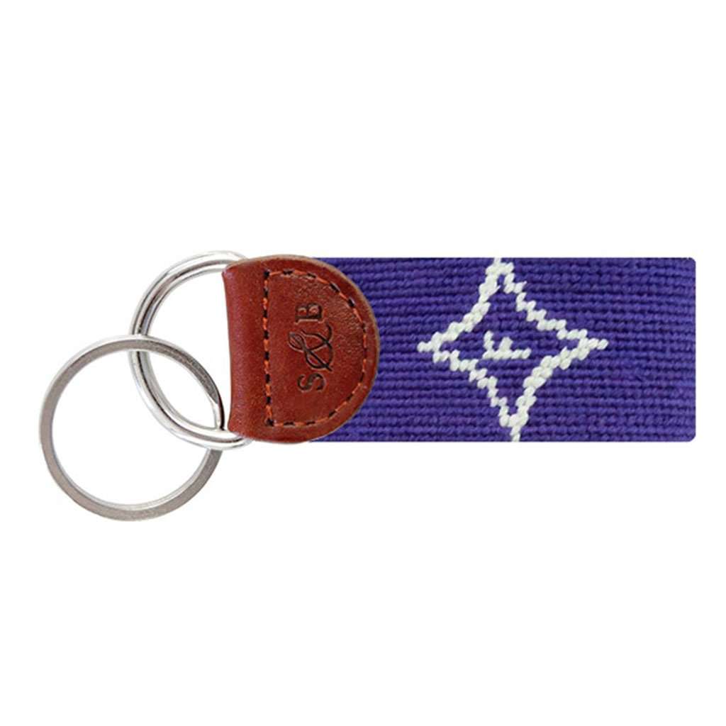 Furman University Needlepoint Key Fob by Smathers & Branson - Country Club Prep