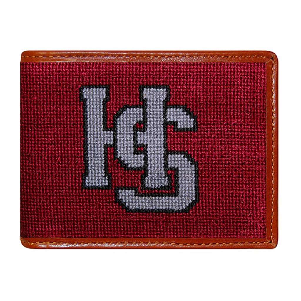 Hampden Sydney College Needlepoint Bi-Fold Wallet by Smathers & Branson - Country Club Prep