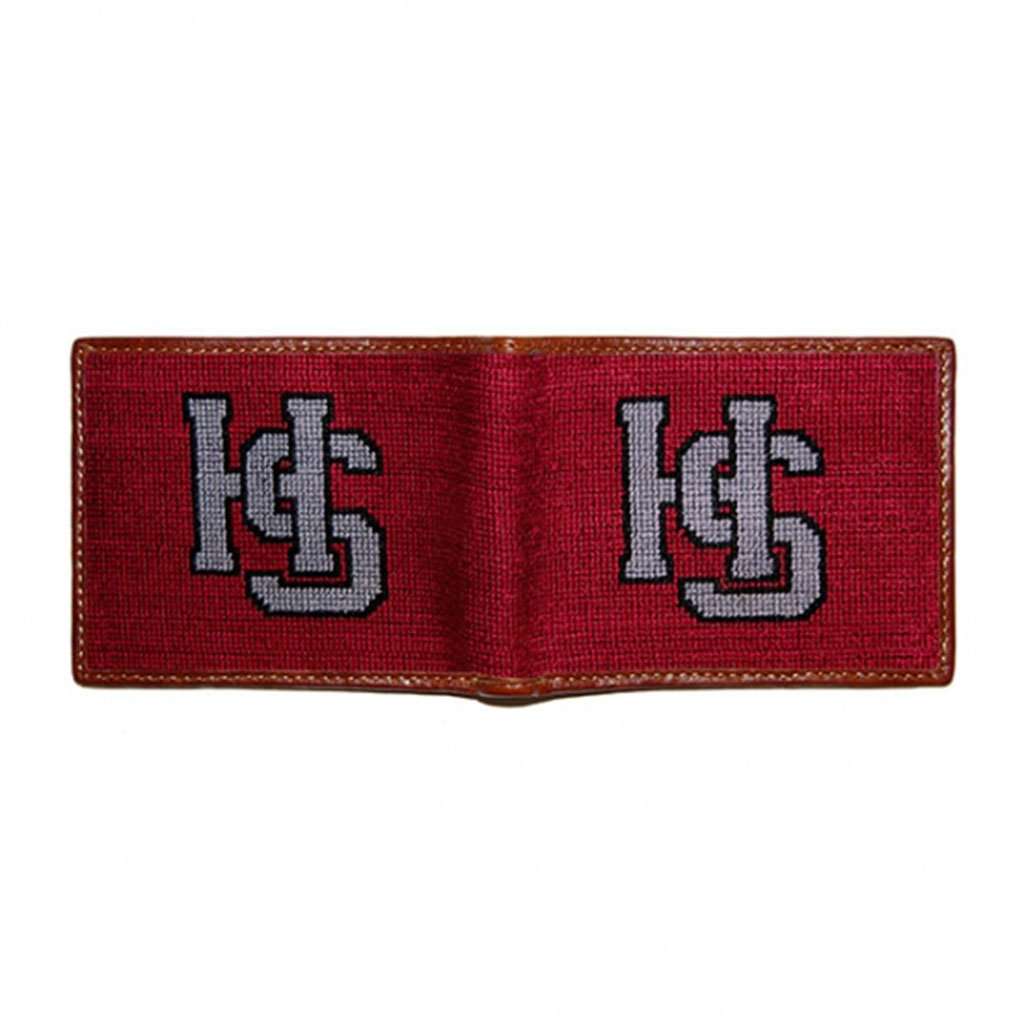 Hampden Sydney College Needlepoint Bi-Fold Wallet by Smathers & Branson - Country Club Prep