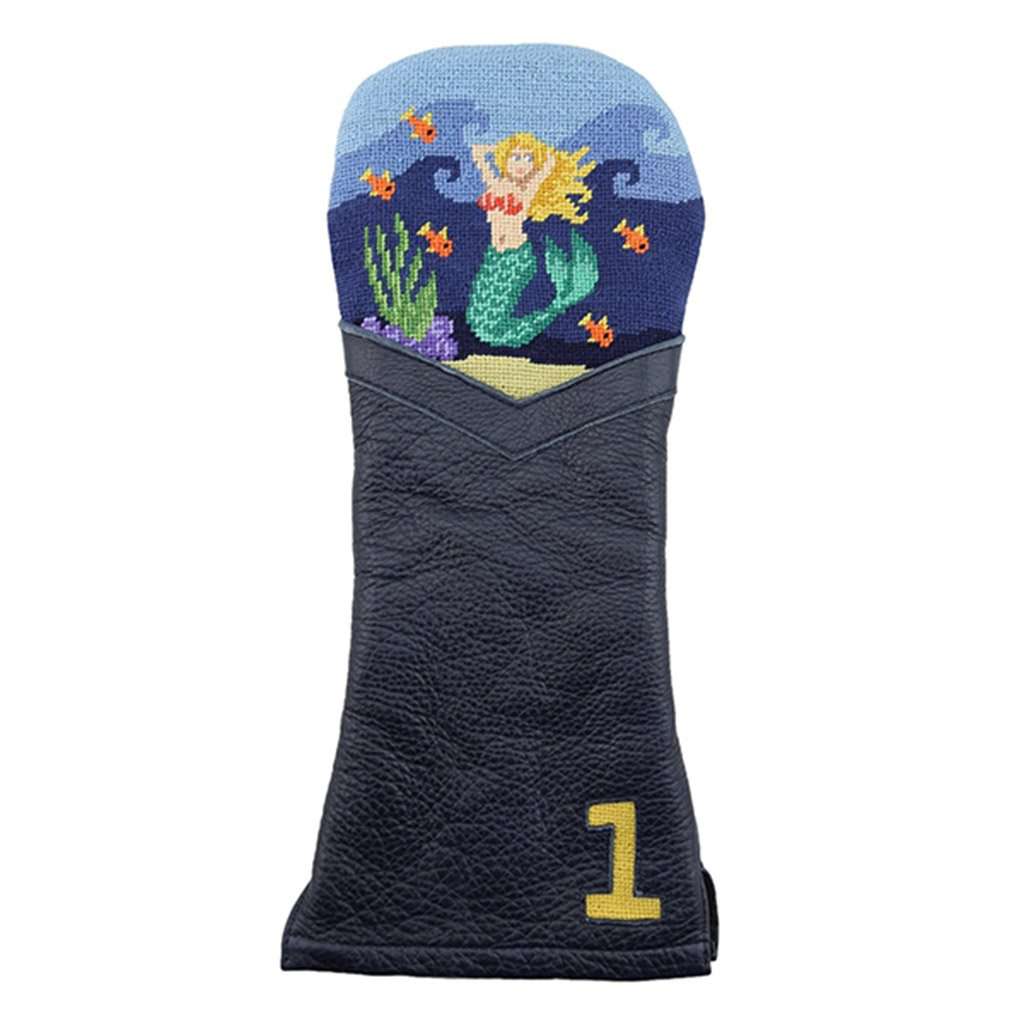 Mermaid Needlepoint Driver Headcover by Smathers & Branson - Country Club Prep