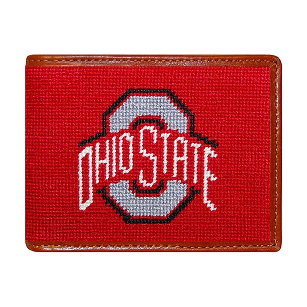 Ohio State Needlepoint Bi-Fold Wallet by Smathers & Branson - Country Club Prep