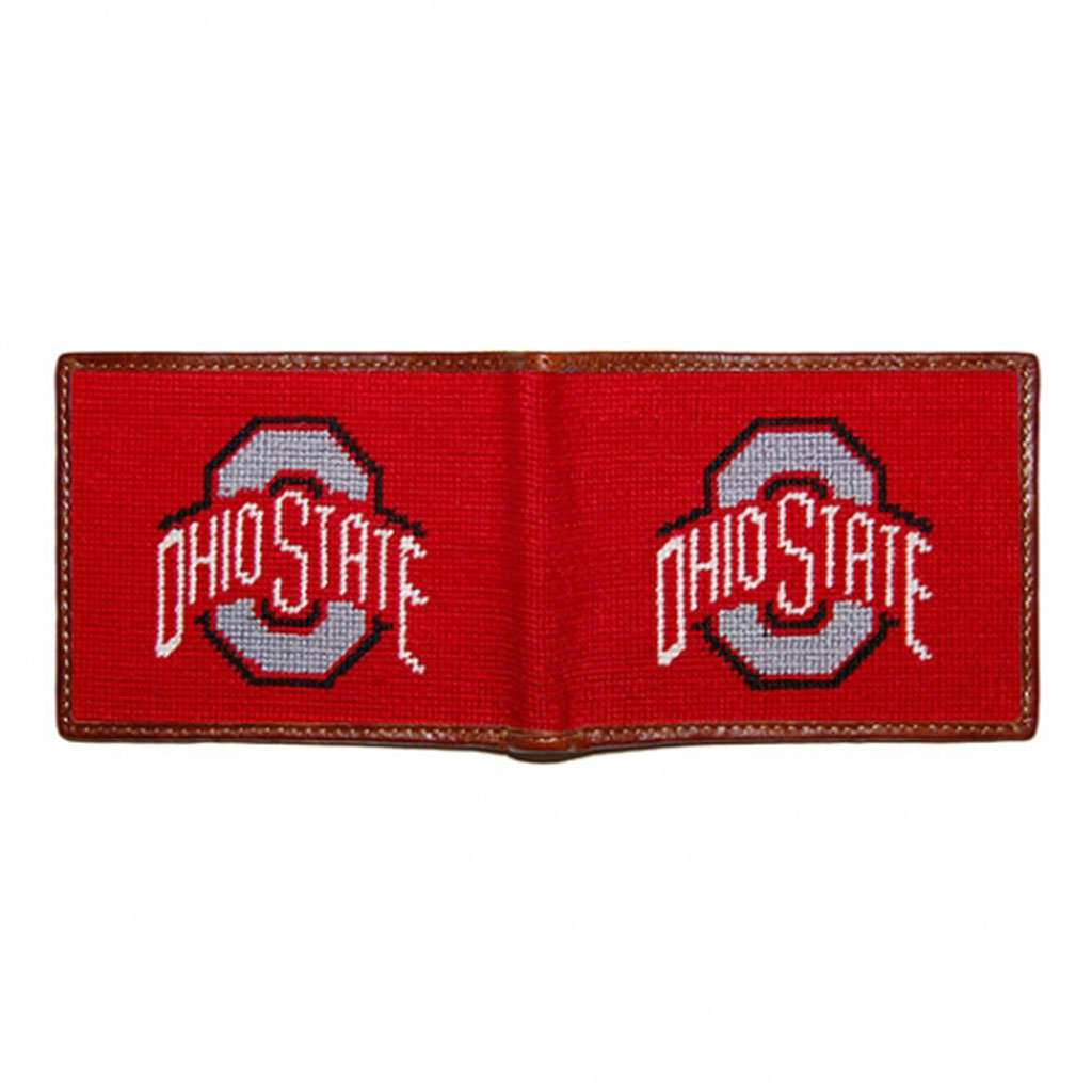 Ohio State Needlepoint Bi-Fold Wallet by Smathers & Branson - Country Club Prep