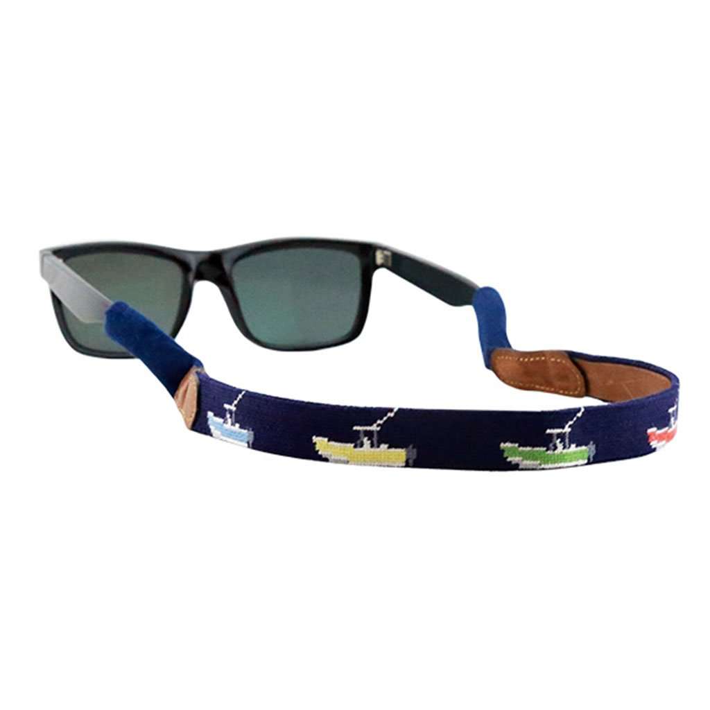 Power Boats Sunglass Straps in Dark Navy by Smathers & Branson - Country Club Prep