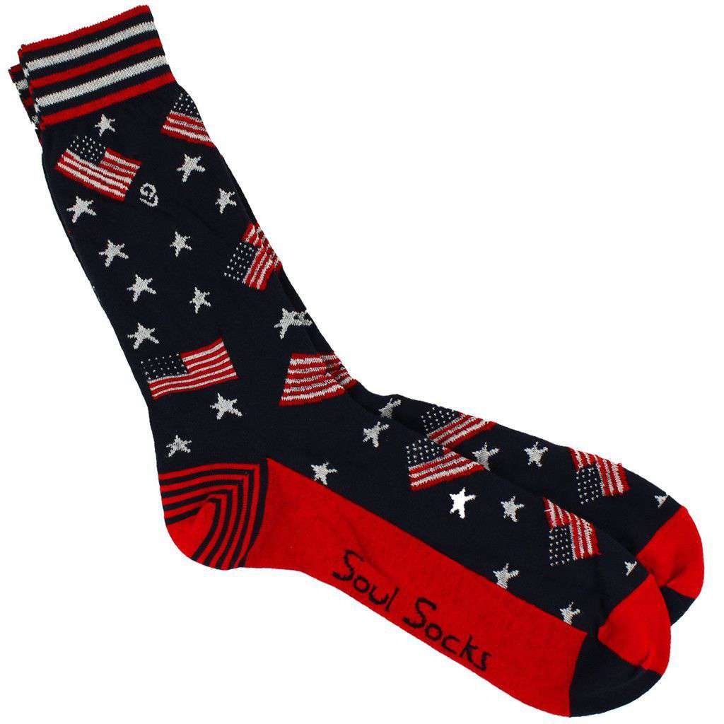 Men's Fire Me Up Socks by Soul Socks - Country Club Prep