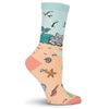 Women's Mermaid Cat Crew Socks by K. Bell Socks - Country Club Prep