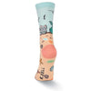 Women's Mermaid Cat Crew Socks by K. Bell Socks - Country Club Prep
