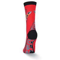 Women's Giraffe with Glasses Crew Socks by K. Bell Socks - Country Club Prep