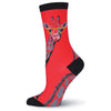 Women's Giraffe with Glasses Crew Socks by K. Bell Socks - Country Club Prep
