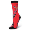 Women's Giraffe with Glasses Crew Socks by K. Bell Socks - Country Club Prep