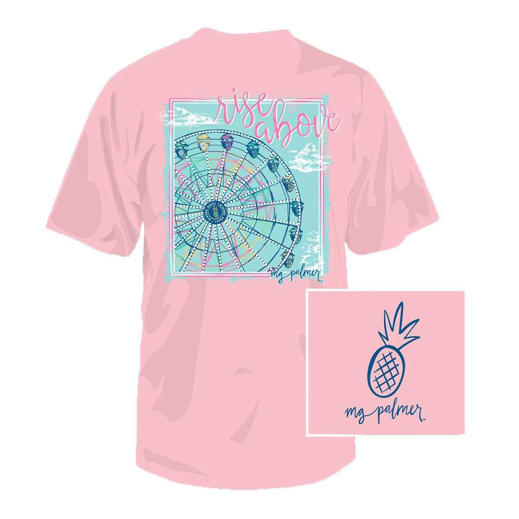 Rise Above Tee in Soft Pink by MG Palmer - Country Club Prep