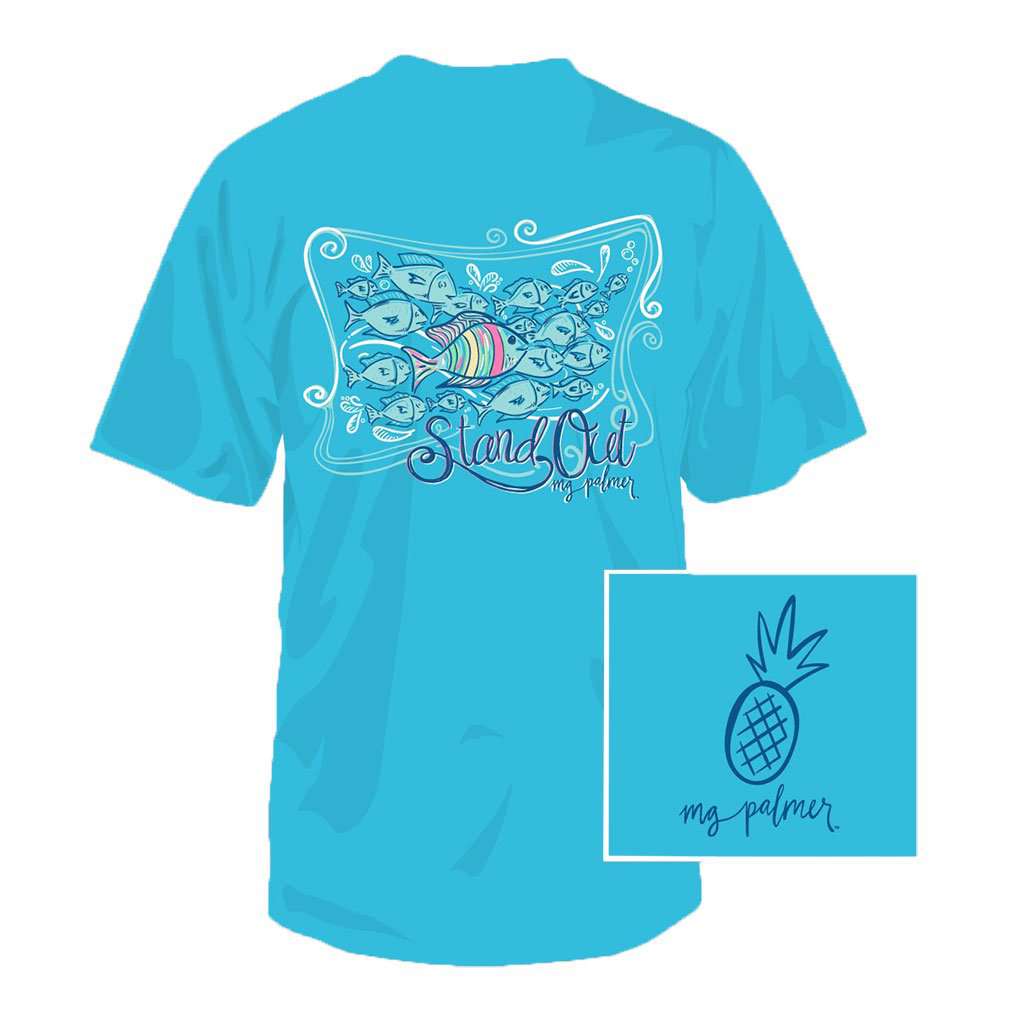 Stand Out Tee in Pool by MG Palmer - Country Club Prep