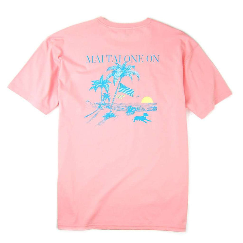 Mai Tai One On Tee in Porch Pink by Southern Proper - Country Club Prep