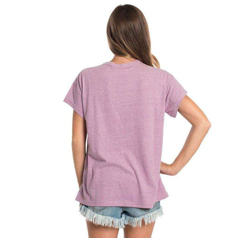 Comfy Crewneck SS in Mulberry by The Southern Shirt Co.. - Country Club Prep