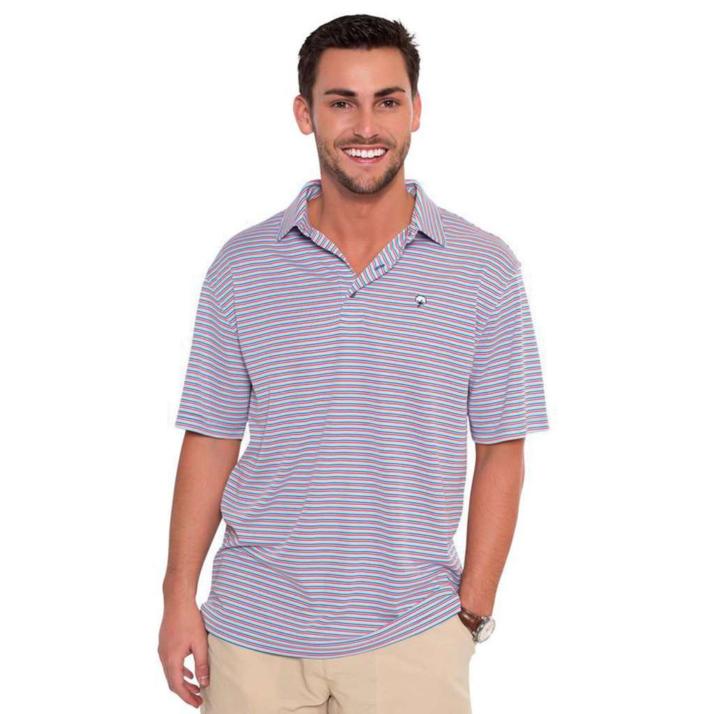 Halstead Stripe Polo in Old Glory by The Southern Shirt Co.. - Country Club Prep