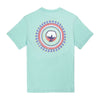 Jewel Logo SS in Aqua Splash by The Southern Shirt Co.. - Country Club Prep