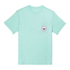 Jewel Logo SS in Aqua Splash by The Southern Shirt Co.. - Country Club Prep