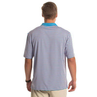 Jupiter Stripe Polo in Cabana by The Southern Shirt Co.. - Country Club Prep