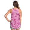 Marbled Hi-Neck Tank in Fuchsia Pink by The Southern Shirt Co. - Country Club Prep