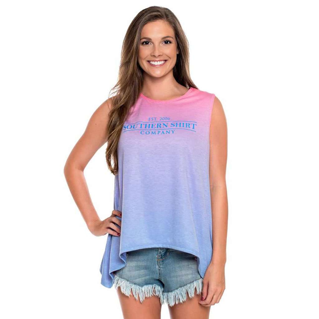 Ombre Swing Tank in Tropical Breeze by The Southern Shirt Co. - Country Club Prep