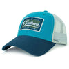 Patch Trucker Hat in Tidal Teal by The Southern Shirt Co.. - Country Club Prep