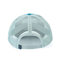 Patch Trucker Hat in Tidal Teal by The Southern Shirt Co.. - Country Club Prep