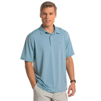 Perdido Stripe Polo in Barnacle by The Southern Shirt Co.. - Country Club Prep