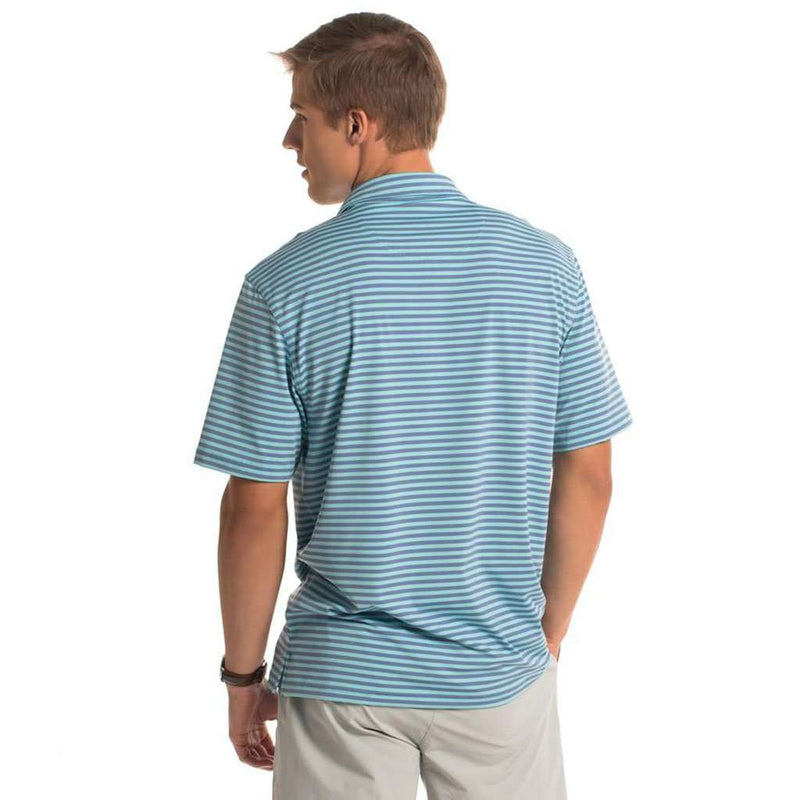 Perdido Stripe Polo in Barnacle by The Southern Shirt Co.. - Country Club Prep