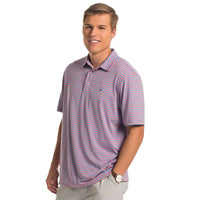 Perdido Stripe Polo in Blue Strawberry by The Southern Shirt Co.. - Country Club Prep