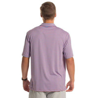 Perdido Stripe Polo in Blue Strawberry by The Southern Shirt Co.. - Country Club Prep
