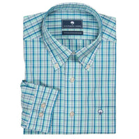 Sandpiper Plaid Button Down in Cendre Blue by The Southern Shirt Co.. - Country Club Prep