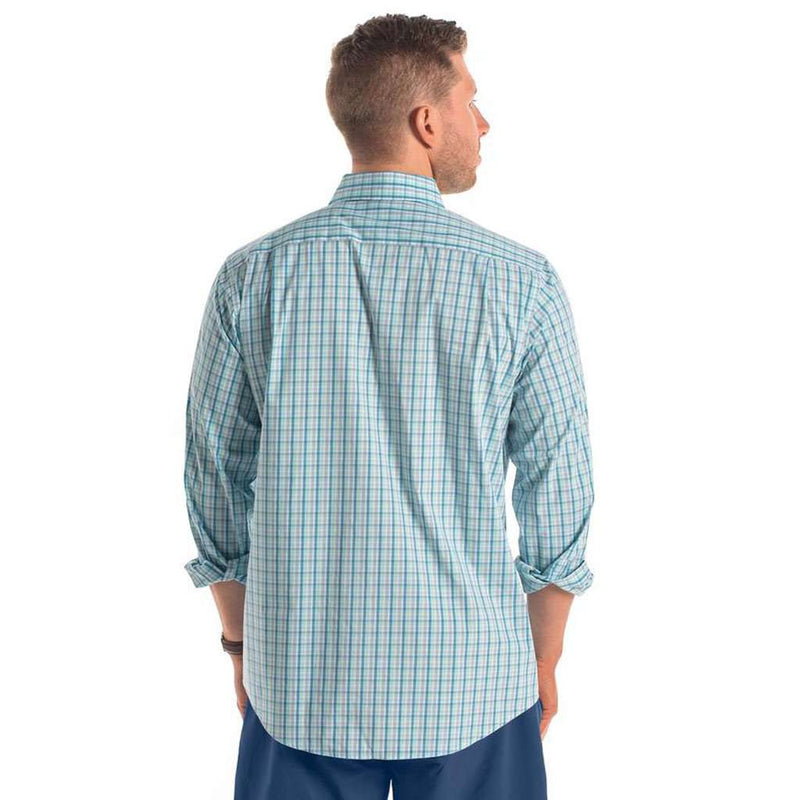 Sandpiper Plaid Button Down in Cendre Blue by The Southern Shirt Co.. - Country Club Prep