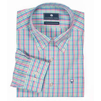 Sandpiper Plaid Button Down in Oasis by The Southern Shirt Co.. - Country Club Prep