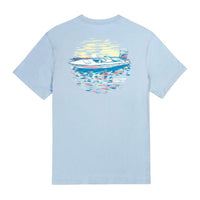 Skiff Life SS in Chambray Blue by The Southern Shirt Co.. - Country Club Prep