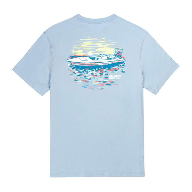 Skiff Life SS in Chambray Blue by The Southern Shirt Co.. - Country Club Prep