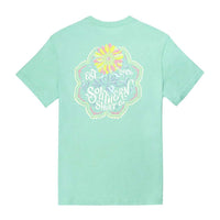 Sun-Kissed Flower SS in Lucite Green by The Southern Shirt Co.. - Country Club Prep