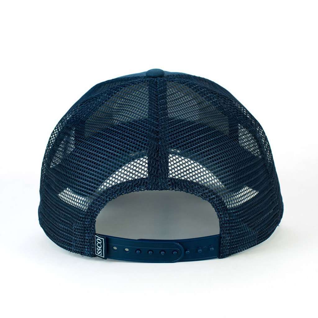 Tarpon Badge Trucker Hat in Navy by The Southern Shirt Co. - Country Club Prep