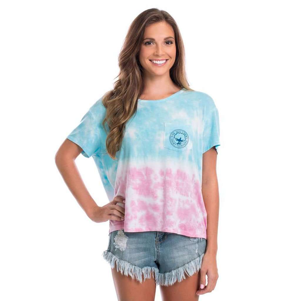 Tie Dye Tee in Merican Beauty by The Southern Shirt Co.. - Country Club Prep