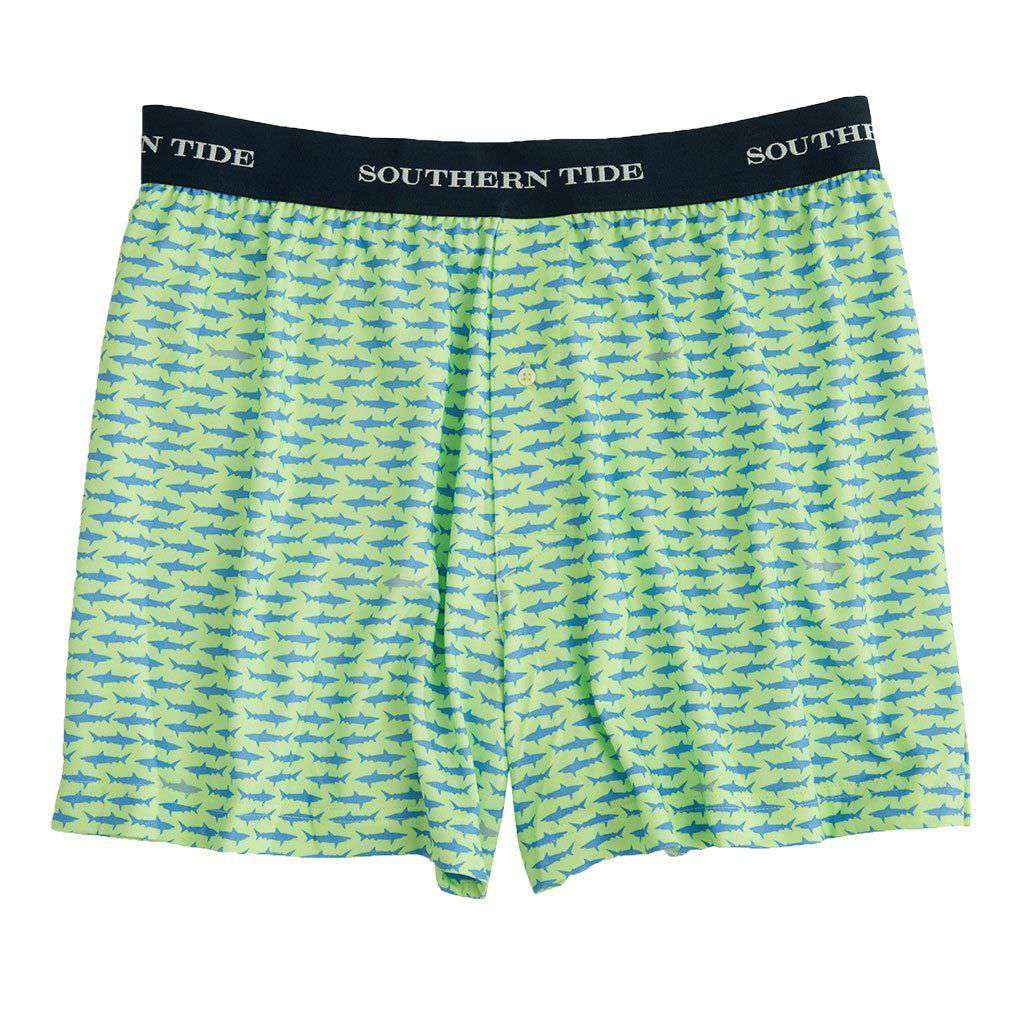 Bone Bite Performance Boxers in Lime by Southern Tide - Country Club Prep