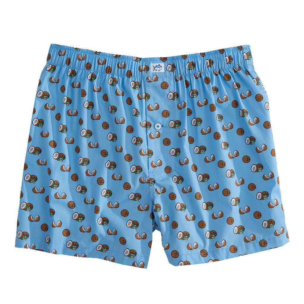 Coconuts Boxer in Ocean Channel by Southern Tide - Country Club Prep