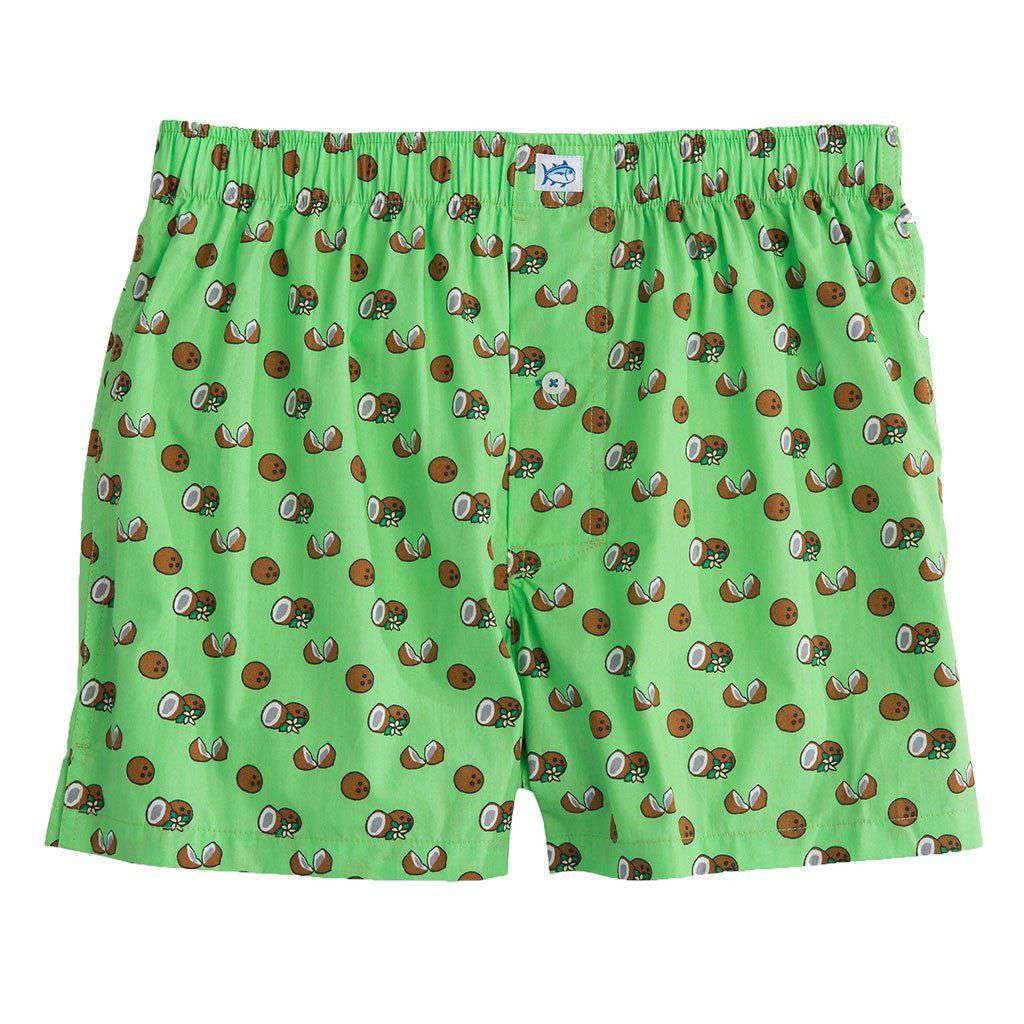 Coconuts Boxer in Summer Green by Southern Tide - Country Club Prep