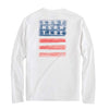 Long Sleeve Distressed Wood Flag Performance T-Shirt by Southern Tide - Country Club Prep