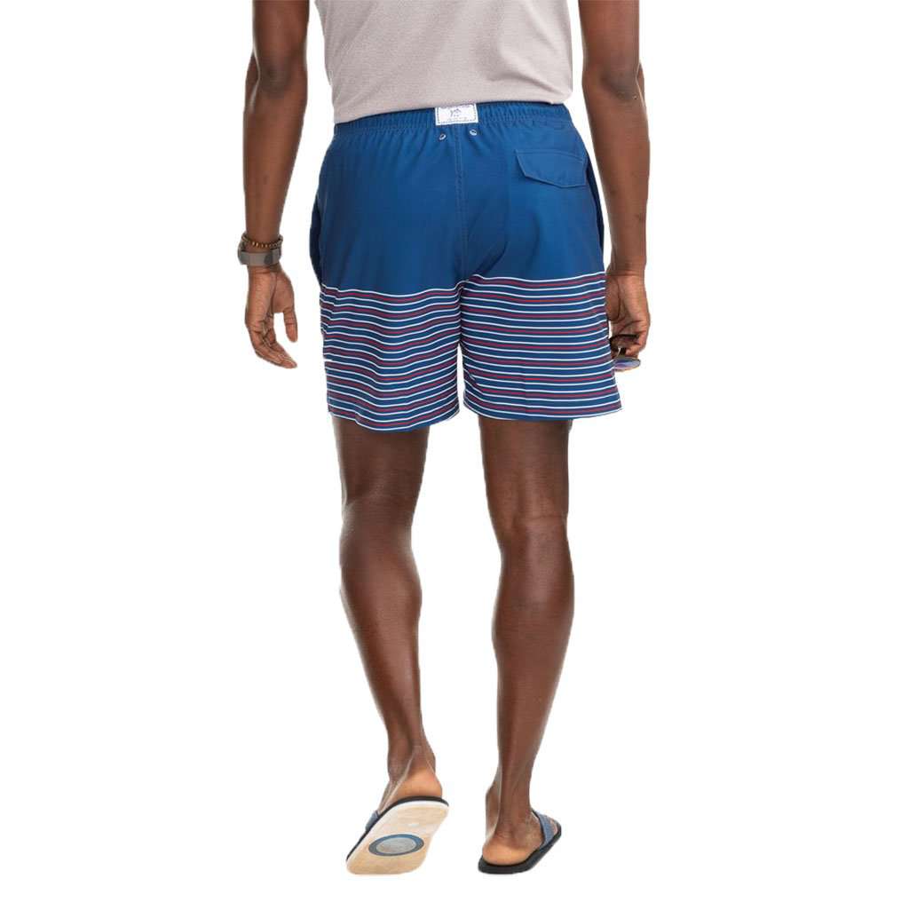 Fireworks Stripe Swim Trunks by Southern TIde - Country Club Prep